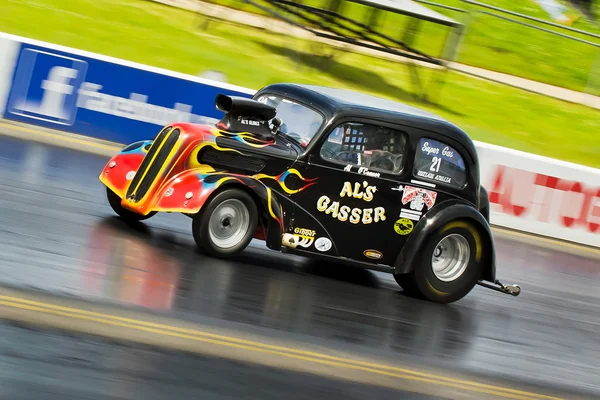 Exceso de velocidad Americam Hot Rod dragster — Foto de Stock