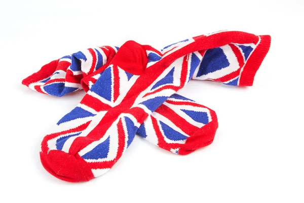 Pair of union jack socks — Stock Photo, Image