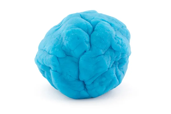 Mavi oyun hamuru beyaz topu