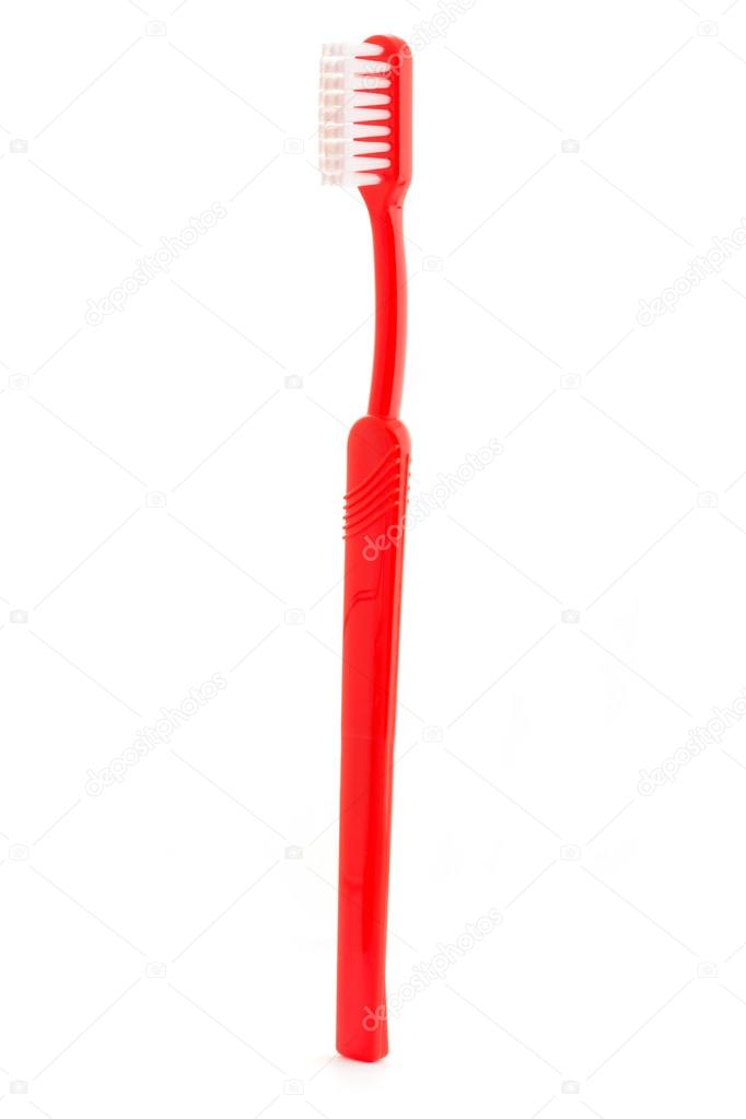 red toothbrush