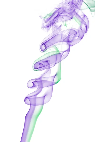 Purple and green smoke efect abstract. — Stock Photo, Image