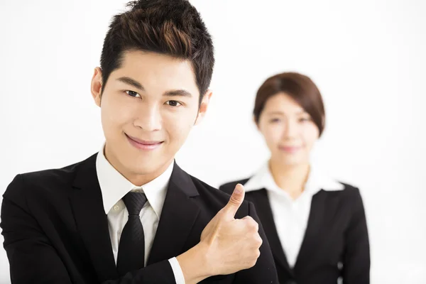 Happy business man with colleagues — Stock Photo, Image