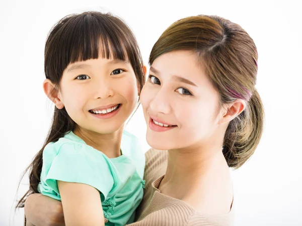 Happy family mother and little girl — Stock Photo, Image