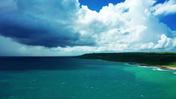 Luchtfoto Van Kenting National Park Kustlijn Taiwan — Stockvideo