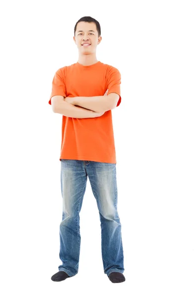 Full length of young asian man standing. — Stock Photo, Image