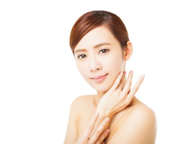 tatlı güzel genç kadın yüzü