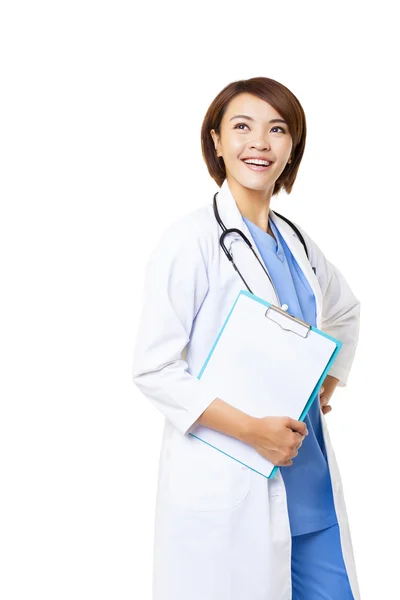 Smiling medical doctor woman with stethoscope Royalty Free Stock Images
