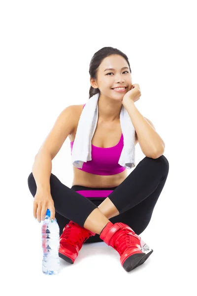 Retrato de mujer joven fitness —  Fotos de Stock