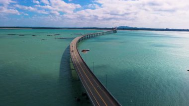 Tayvan 'daki Kinmen Köprüsü' nün hava görüntüsü 