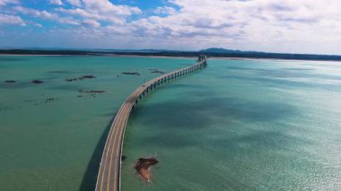 Tayvan 'daki Kinmen Köprüsü' nün hava görüntüsü 