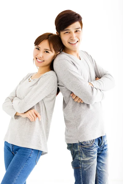 Beautiful happy young asian couple — Stock Photo, Image