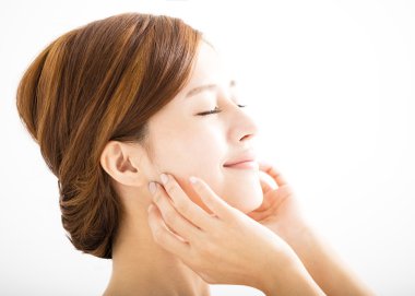 tatlı güzel genç kadın yüzü