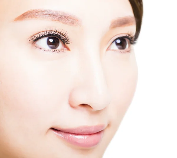 Closeup shot of young beautiful woman eyes — Stock Photo, Image