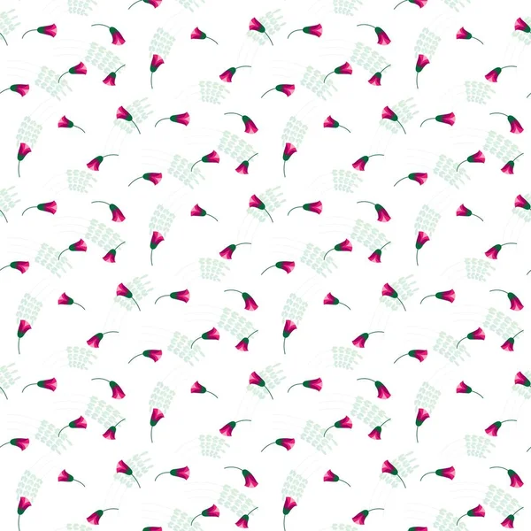 Pinkfarbene Abstrakte Glocken Auf Transparentem Hintergrund Für Stoffe Babybekleidung Hintergründe — Stockvektor