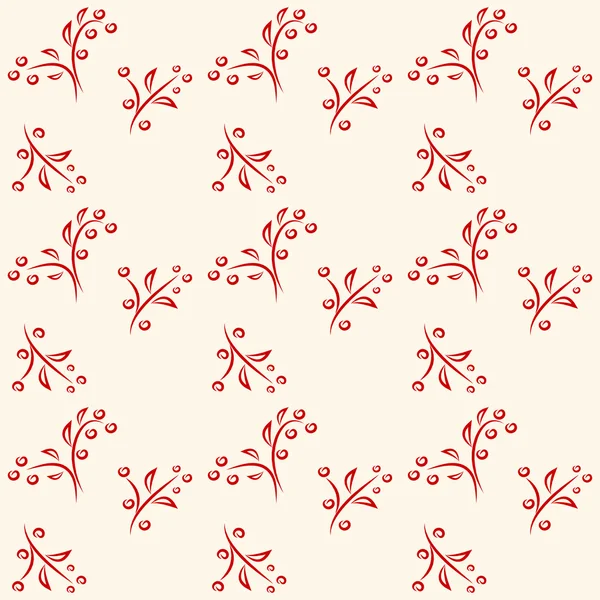Simple floral pattern — Stock Vector