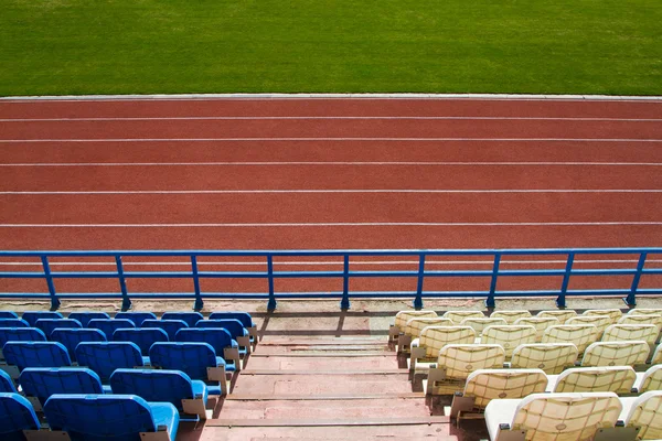 Running track at the stadium — Stock Photo, Image