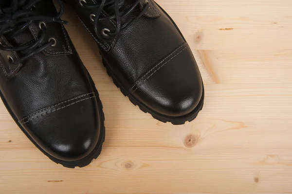 Black men's shoes — Stock Photo, Image