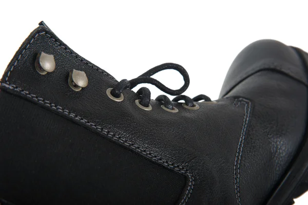 Μαύρες μπότες απομονωθεί — Φωτογραφία Αρχείου