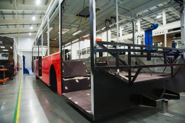Otobüs üretimi için teknolojik hat. Otobüs üretimi