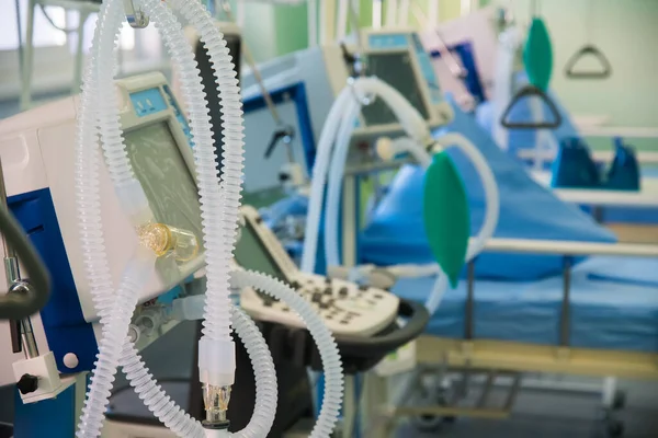 Intensive care unit of the infectious diseases hospital, with ventilators and other medical equipment, is ready to receive patients with COVID-19, pneumonia or other infectious diseases