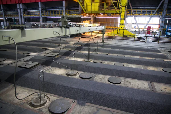 Contemporary Large Aluminum Foundry Casting Cells — Stock Photo, Image