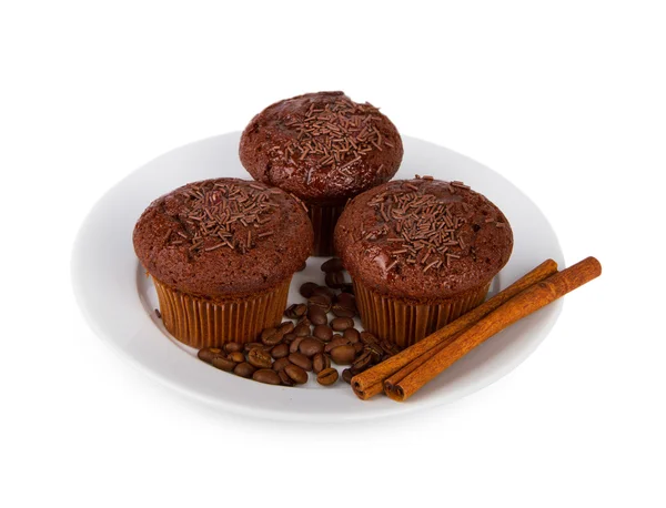 Chocolade muffins — Stockfoto