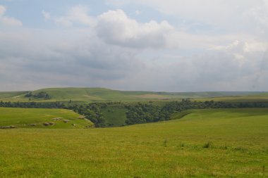 Yeşil alanlar ve mounatins 