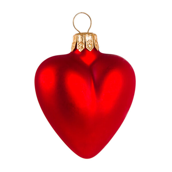 Christmas toy in the shape of heart