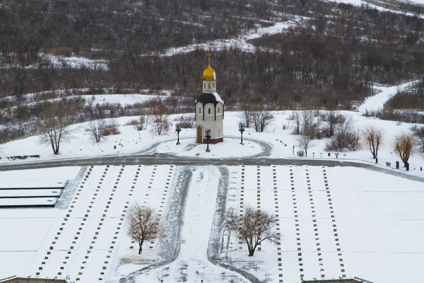 Kapelle zu Ehren unserer Herrin von Wladimir am Mamajew-Kurgan — Stockfoto
