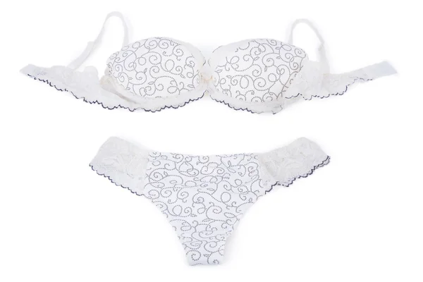 White lingerie isolated — Stock Photo, Image