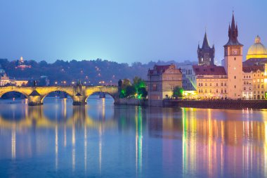 Ünlü Prag simge gece, Europe 