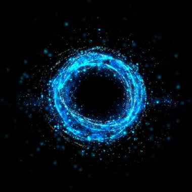 Sihirli pırıltılı glitter arka plan, mavi