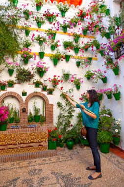  kadın duvar, cordoba veranda fest, spa çiçek sulama