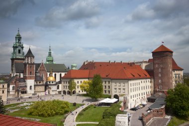 Krakow Wawel çatı görünümü