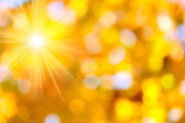 Φθινόπωρο αφηρημένη, φθινόπωρο σεζόν φόντο με ένα μαγικό ήλιο φώτα — Φωτογραφία Αρχείου