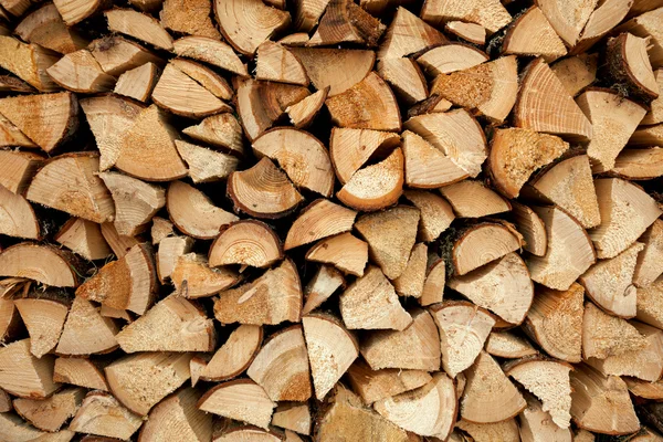 Pile of chopped fire wood — Stock Photo, Image