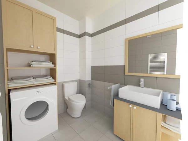 Modern banyo iç mimarisi