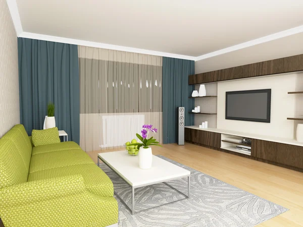 Moderno salón interior — Foto de Stock