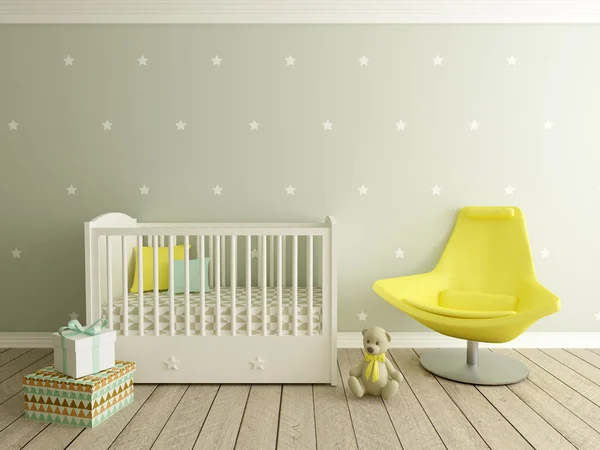 Nursery, children room — Stock Photo, Image