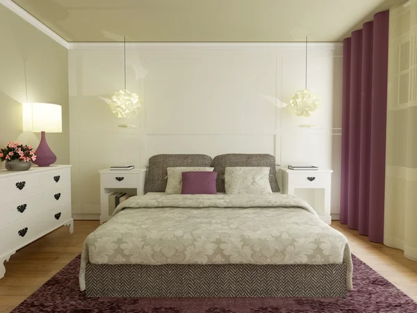 modern yatak odası iç