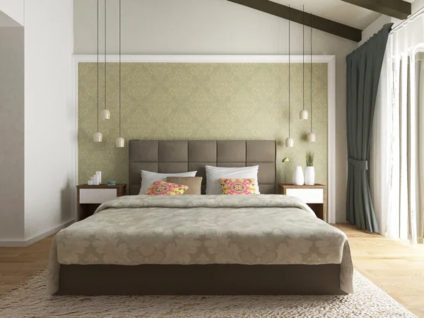 Modern bedroom design — Stock Photo, Image