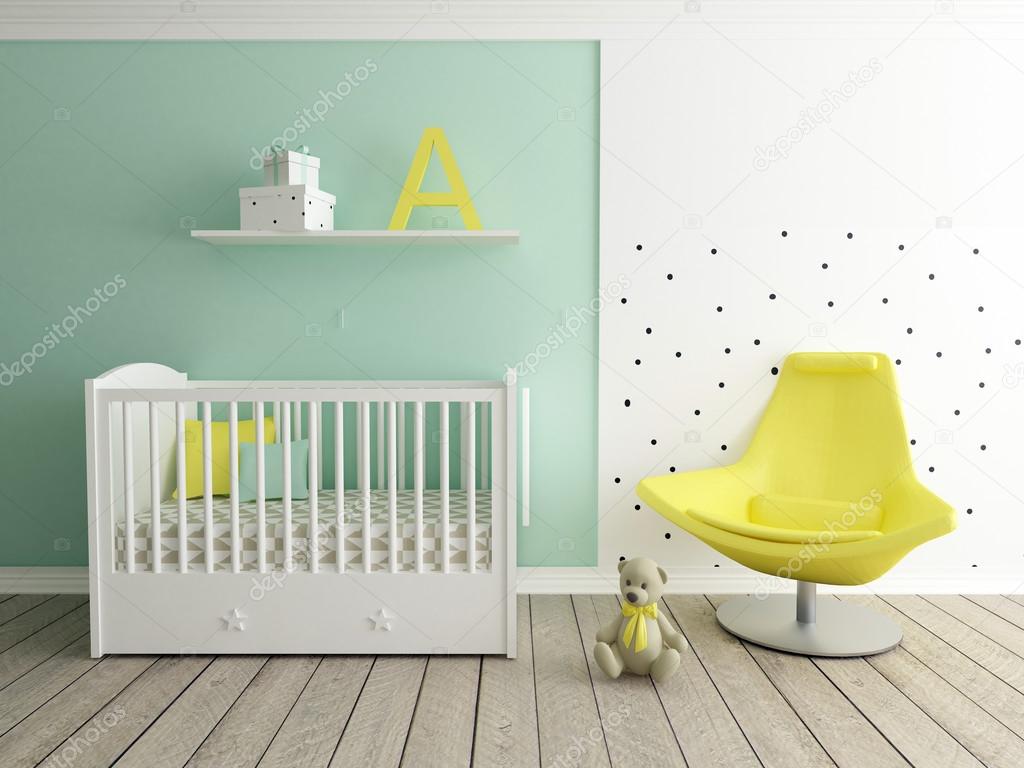 nursery interior, baby room