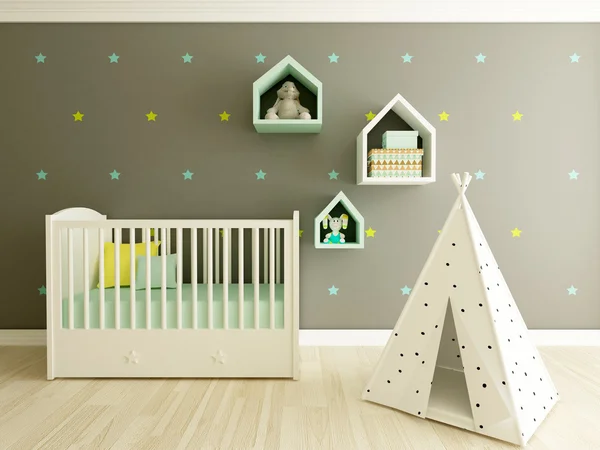 Interior kamar bayi — Stok Foto