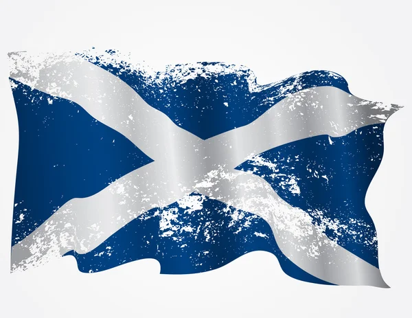 Scozia o bandiera scozzese grunge — Vettoriale Stock