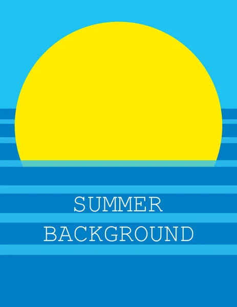 Fondo de verano. Vector — Vector de stock