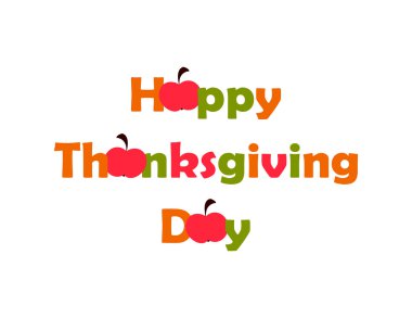 Şükran günü. vektör. düz