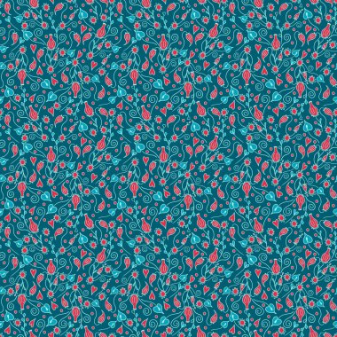 Çiçeksiz desen. Vektör