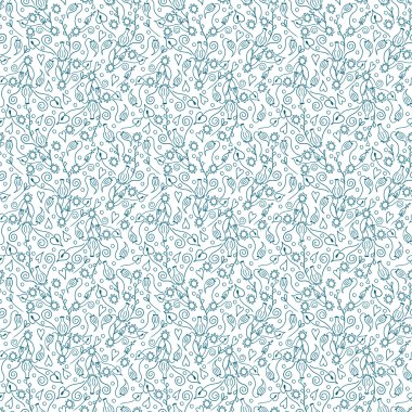 Çiçeksiz desen. Vektör