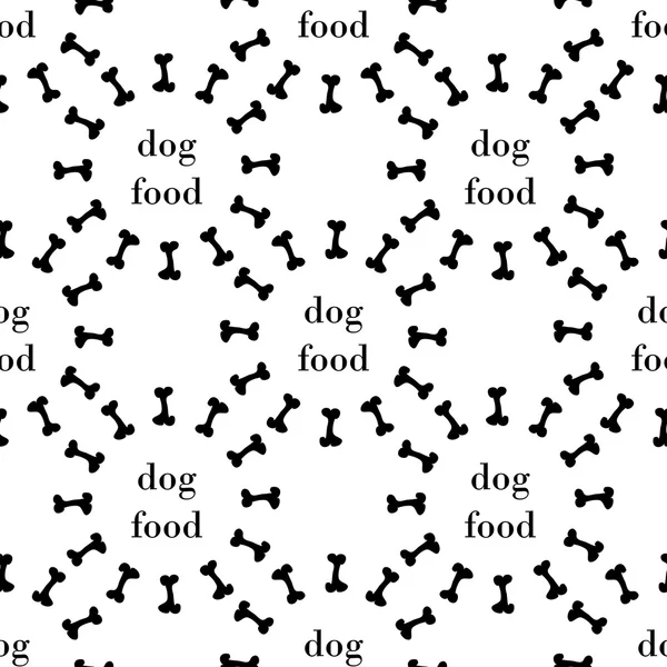 Nahtloses Muster mit Knochen für Hund. Vektor — Stockvektor