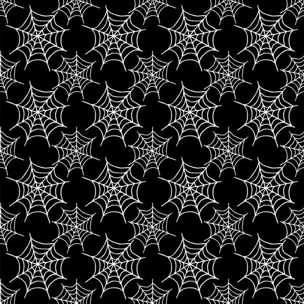 Seamless pattern with spiderweb — Stock Vector
